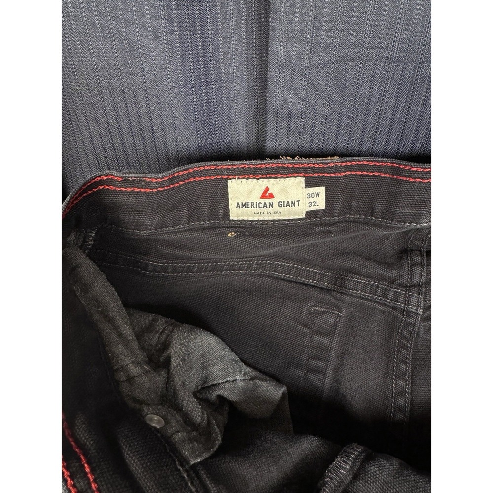 American Giant Black Jeans Skinny FIT - Men's 30x32 Fits 30x30 - Picture 6 of 13